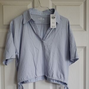 Hollister Sky Blue Casual Top